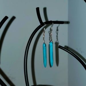 Hand made stearling silver  Turquoise earrings